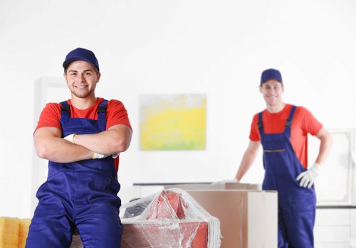 Van service loading furniture and boxes for a booked move