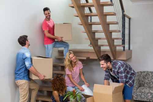 Unpacking service helping a household settle into a new Lambeth home