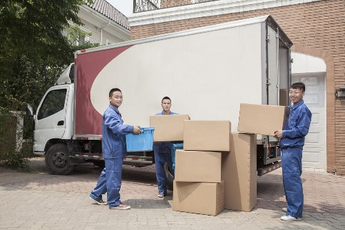 Removal team preparing a local move in Lambeth