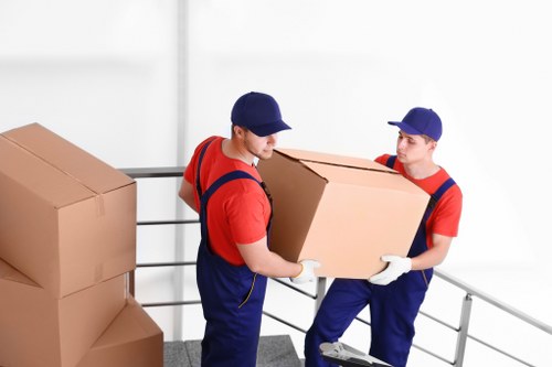 Professional movers working on a Lambeth residential move