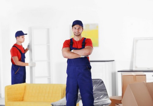 Careful manual handling of furniture during a move