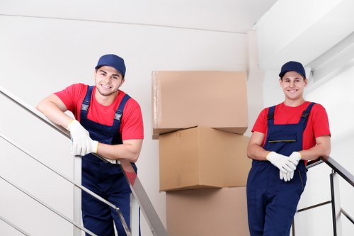 House removalists in Lambeth preparing furniture for a local home move