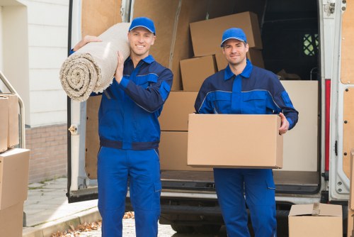 Local transfer station handling recyclable materials from a van collection