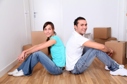 Team loading furniture for a relocation in Lambeth