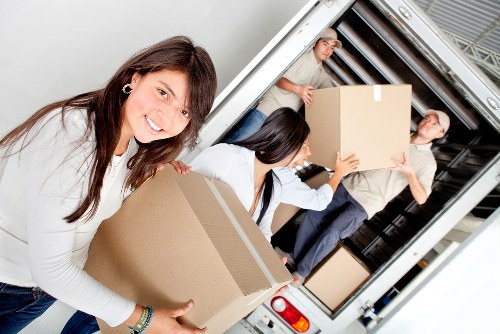 Efficient man and van team preparing for a move in Lambeth