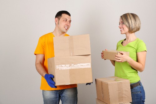 Office and commercial removals in a local van service